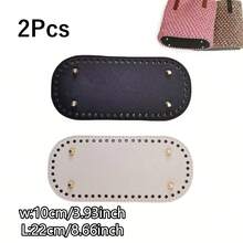 1Pc/2/3Pcs Riveted PU Basket Base, Suitable For Crochet DIY Handbags, Shoulder Bags, Crossbody Bags - Round Bottom With Holes, Easy To Weave - No Lining, Solid Color, Painted Edges, Designed For Handicrafts, No Closure Accessories. - Multicolor - View 18