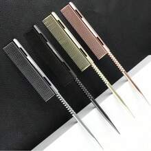 1件尖尾鋁製梳子，美髮沙龍造型燙髮染髮分區挑髮細齒防靜電耐熱梳，適合髮型師使用 - 彩色 - 查看 8