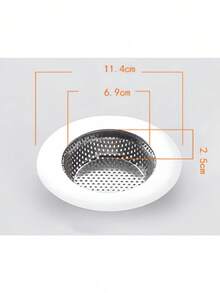 1pc Stainless Steel Sink Strainer, Kitchen Sink Drain Filter, Bathroom Floor Drain Cover - Silver - View 10