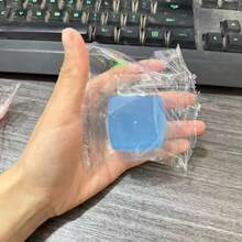 1 Nee Don Nice Cube Multi-Function Stress Relief Toy Soft Rubber Cube, Large Ice Cube Maltose Shape, TPR Material Super Soft And Squeezable, Adult Sensory Stress Relief Toy, Fun Gift, Birthday Gift, Easter Gift, Party Favor - Multicolor - View 10
