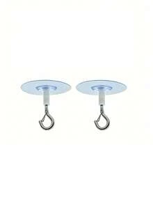 2/4/6pcs Easy To Install Heavy Duty Ceiling Hooks - Self-Adhesive, For Hanging Plants, Wind Chimes And Decorations - Multicolor - View 9