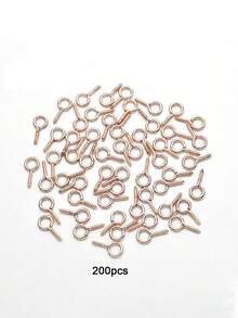 Multicolor Enamel Metal Eye Screw Hooks, DIY Hardware Accessories For Keychain, Pendant, Bracelet, Necklace Handmade Jewelry Craft Supplies - Colored Eye Studs - View 10