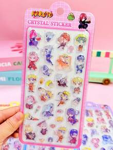 Anime Boy 3D Epoxy Stickers, Transparent Background Without Obscuring Print, Universal For Books And Luggage, Handmade Stock, Fun Reward Stickers For Teens, 3D/DIY Stickers, Transparent Solid Stickers, Replaceable 3D Sticker Set, Reusable Self-Adhesive DIY Decorative Stickers, Interactive Stickers For Kids, Daily Decorative Stickers, Party Decorative Stickers, Kids Sticker Games, Office And School Decorative Stickers - Multicolor - View 6