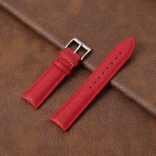 Lychee Grain PU Leather Replacement Wristwatch Band 18mm 20mm 22mm Soft Business Watch Strap Women Men Watchband - Mouldless - View 13