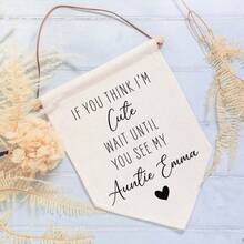 客製化婚禮橫幅，個性化亞麻旗幟，婚禮或週年紀念禮物，牆面橫幅旗幟，三角旗房間裝飾，婚禮當日裝飾 - 彩色 - 查看 9