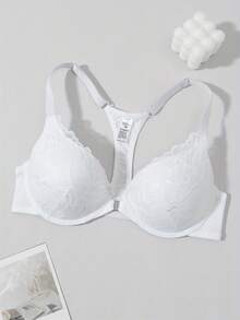 3pcs Lace Camisole Bra Set For Women, With Front Closure And Lift Design, Suitable For Daily Wear - Multicolor - View 11