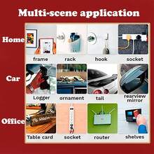 60/180/600pcs Reusable Multi-Purpose Double-Sided Tape, Strong Adhesive Transparent Wall Stickers, No Cutting Required, No Residue (60pcs) - Multicolor - View 4