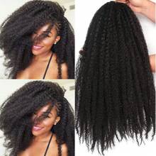Peluca trenzada Twist de 18 pulgadas para , peluca trenzada suave, 138 mechones de extensiones de cabello sintético - SNATURAL/L.RED/GREEN/27 - Ver 4