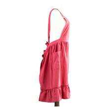 Vintage Victorian Style Apron, Pastoral Linen Apron With Ruffle Trim, Retro Literary Style Pinafore Apron, Casual Loose Mid-Length Apron For Daily Wear - Multicolor - View 8