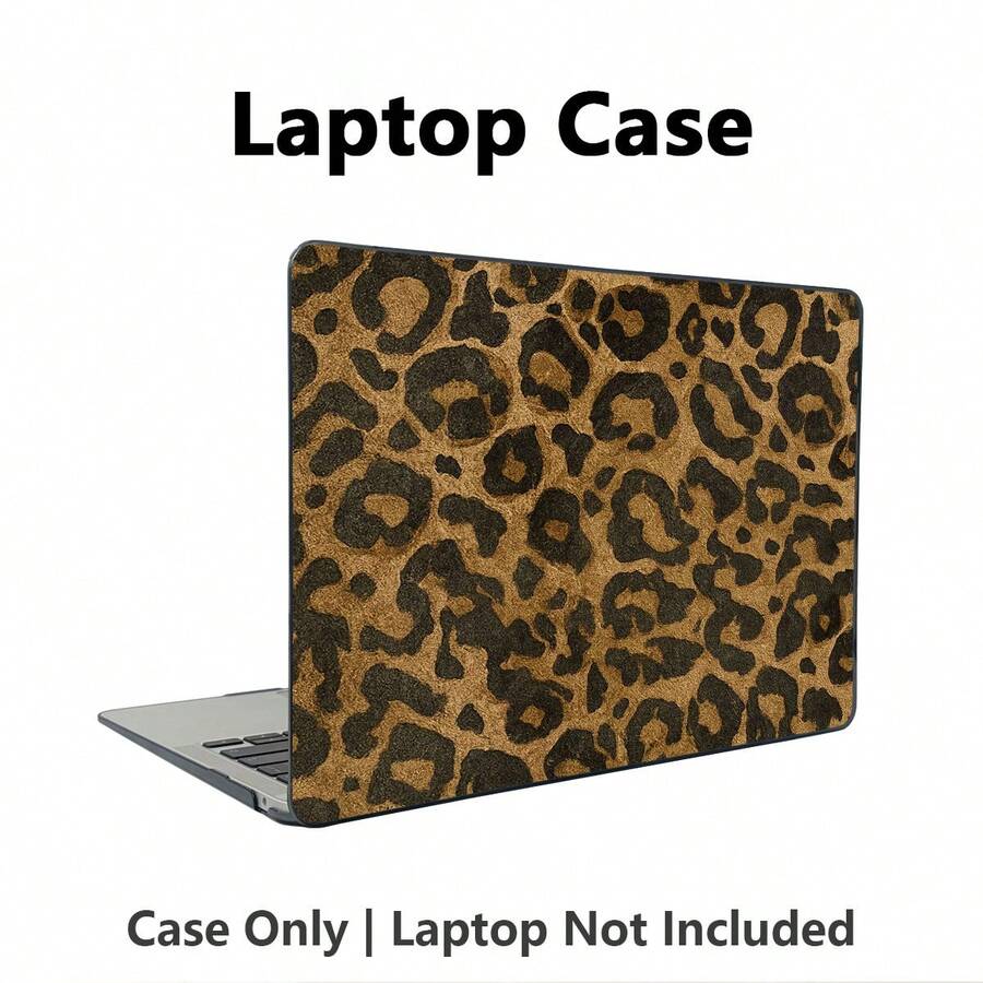 1件豹紋UV印刷筆記本電腦保護殼,透明硬殼保護套,適用於MacBook Air和Pro,耐用塑料保護套 - 查看 1