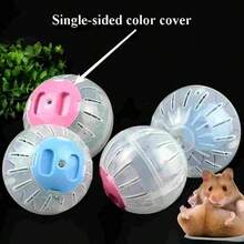 3pcs Hamster Exercise Ball, Transparent Ventilated Outdoor Rolling Ball, Colorful Lid Walking Ball, Suitable For Hamsters, Gerbils, Blue, Yellow, Pink - View 11