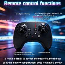 Avión de control remoto con luces, avión de control remoto, avión de combate de control remoto, 360°Volteretas, acrobacias, dron para hombre, avión de control remoto (blanco - plástico) - azul petirrojo - Ver 9