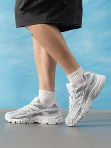 Men's Nike Initiator 2026 Summer New Mesh Breathable Casual Chunky Sneakers 394055-005 - Silver Gray - View 5