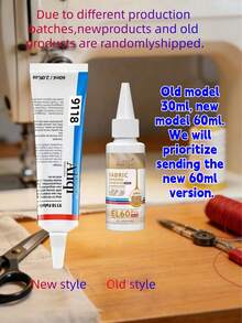 Strong Washable Fabric Glue - Transparent Color-Changing Adhesive, Suitable For Sewing, Crafts And Clothing Repair - Seamless Alternative Solution W (You May Receive One Of The Designs. The Interior Is Also High Quality!) - A - View 8