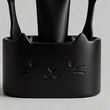 1PC/Cute Cat 3-Hole Self-Draining Toiletries Rack/Facial Cleanser Holder, Multi-Functional Toothbrush And Toothpaste Storage Rack, Suitable For Bathroom Accessories And Home Decor. - Multicolor - View 8