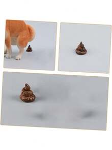 Mini Realistic Fake Poop, Fun Accessory, Suitable For Boys And Girls Party Pranks And Home Decor, Playful Poop For Landscape Decoration - one-size - View 3