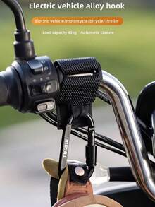 TOSUOD Front Electric Vehicle Hook 1pc/2pcs Optional, Drill-Free Universal Hanging Hook, Compatible With Motorcycle, Electric Scooter, Bicycle, Delivery Rider Helmet Hook, Easy Installation Without Drilling, Stable Load-Bearing And Anti-Detachment, Practical Riding Storage Accessory - Multicolor - View 4