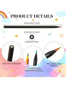 2 Tubes Of Black Colored Pencils + 1 Yellow Sketchbook (A4/A5/A6/16K), Suitable For Students And Adults To Draw And Sketch. - Sketchbook - View 7