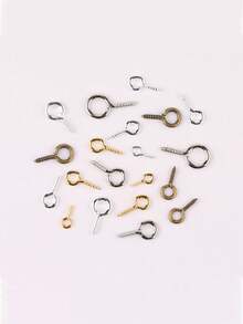 Multicolor Enamel Metal Eye Screw Hooks, DIY Hardware Accessories For Keychain, Pendant, Bracelet, Necklace Handmade Jewelry Craft Supplies - Colored Eye Studs - View 4