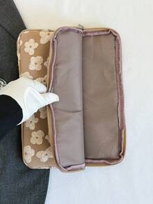 Jacquard Minimalist Luxury Multi-Size Laptop Tablet Storage Bag Computer Case - Khaki - View 8