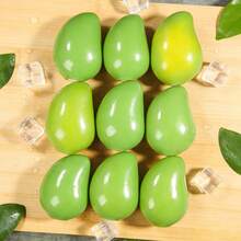 1pc Handmade Scented Non-Fading Mango Squishy, Soft Realistic Fruit Stress Ball, Portable Pocket Sensory Fidget Toy, Cute Mini Desk Decor, Anxiety Relief Gift For Students, Teens And Adults, Daily Entertainment - Multicolor - View 3