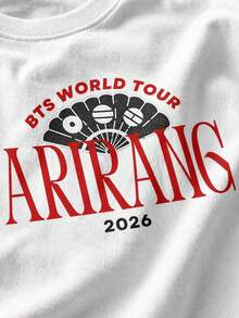 ARIRANG World Tour 2026 Tee camiseta unisex moda  cómoda regalo perfecto 47RYeYU1lpU4gmBobdwK7 estilo moderno estampado original para fans - Blanco - Ver 3