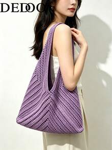 Gift Handle Shopping Bag - Purple - View 3