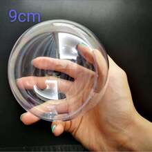 High-Transparency Acrylic Ornaments, Hollow Balls, Holiday Decorations, Gifts, Plastic Balls, Preserved Flower Hanging Ornaments - 14cm - View 11