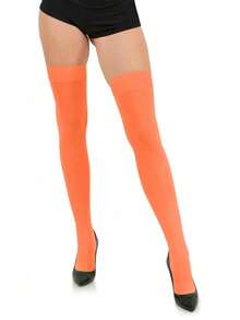 Women's Nylon Over-The-Knee Socks, Student Style, Opaque, Y2K Style, Comfortable Socks - Multicolor - View 15