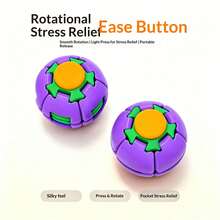 1pc Stress Relief Toy Pressable Rotating 3D Printed - Multicolor - View 2