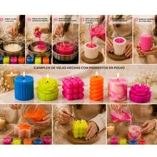 Pigmentos para Velas. Base anilina, base grasa. Hermosos Pigmentos en Polvo. - A - Ver 4