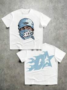 ChristmasLocker Seated-Shirt With Digital Full Print (Wide Neckline) OEMHot Item - 白色 - 查看 1