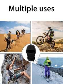 1/2/3/4/5/6pcs Racing Head Mask, Summer Cool Neck Gaiter, Elastic Breathable Motorcycle Face Mask, Suitable For Riders And Off-Road Motorcycles - Multicolor - View 4