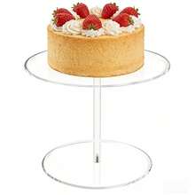 Clear Round Acrylic Cake Stand, Clear Cupcake Stand, Dessert Cupcake Display Rack, Pastry Candy Display Stand, Suitable For Dessert Table, Birthday Party, Wedding Event - View 3