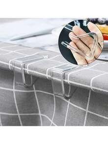 24pcs/16pcs/8pcs Tablecloth Clips, Transparent Non-Slip Fixing Clips, Kitchen Tablecloth Clips, Home Tablecloth Non-Slip Fixing Device, Wholesale, Plastic Tablecloth Clips, Tablecloth Fixing Device, Suitable For Outdoor Tablecloth Clips, Picnic, Wedding, Camping, Restaurant, Meeting, Party, Holiday And Other Occasions. - Multicolor - View 4
