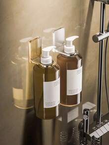 No-Drill Bathroom Storage Rack, For Storing Shampoo, Dish Soap, Laundry Detergent, Minimalist Luxury Design - Multicolor - View 9