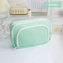 Large Capacity Multi-Layers Pencil Case Simple Multi-Purpose Student Stationery Box And Makeup Storage Bag Stationery Supplies Back To School,Pencil Pouch,School Bag,Back To School - One Size - View 15