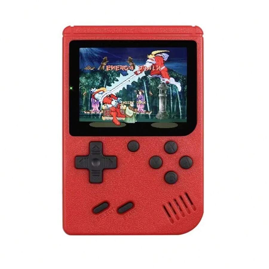2.4-Inch Retro Handheld Game Console, Classic 8-Bit Console With 500 Built-In Games, Nostalgic Model, Gift For Kids. - Red - View 1