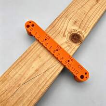 Orange Multifunctional Woodworking Center Locating Gauge, High Precision Marking & Drilling Tool For Woodworking, Sturdy Practical Workshop Essential - Multiple Styles - View 10