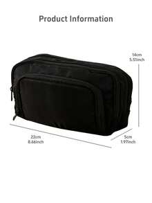 Large Capacity Multi-Layers Pencil Case Simple Multi-Purpose Student Stationery Box And Makeup Storage Bag Stationery Supplies Back To School,Pencil Pouch,School Bag,Back To School - One Size - View 2