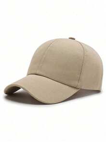 1pc Breathable Baseball Cap, Classic Solid Black Dad Hat For Men And Women, Adjustable Sun Protection Hat, Suitable For Casual And Outdoor Activities. - Multicolor - View 4