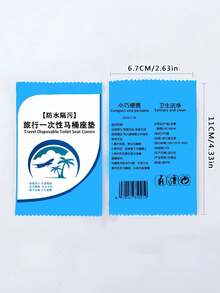 1/10/50入 一次性旅行馬桶座墊 便攜式旅行商務馬桶墊 防水便攜衛生紙墊 旅行必備/度假必備/浴室配件/旅行必備/露營/旅行/馬桶配件/馬桶座墊 - 彩色 - 查看 11
