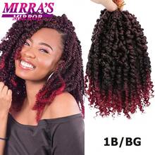 Extensiones de cabello sintético negro Passion Twist de 6/8/12/18 pulgadas, cabello corto estilo, trenzado pre-rizado para crochet. - S1/613/14G - Ver 1