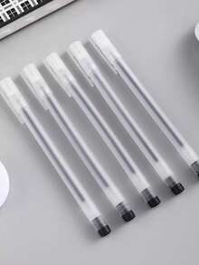 10/20/30/50pcs Neutral Gel Pens 0.5mm Needle Tip Ballpoint Pens Signing Pens Black Carbon Ink Pens Stationery - 10pieces - View 4