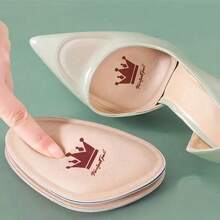 4 Pieces Of Memory Foam Forefoot Insoles, Half Insoles, Non-Slip, Relieving, Metatarsal Insoles Suitable For Women's High Heels. - View 4