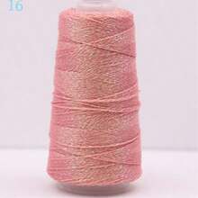 Crochet Knitting Yarn, Gold & Silver Hollow Tube Yarn, Handmade Craft Yarn Suitable For Doll, Accessories, Bags And Other DIY Projects - Multi-color 50g - View 27
