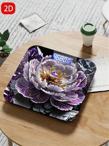 Flat Tempered Glass Electronic Scale, Household Body Weight Scale With LED Display, Convenient And Easy To Use - Multicolor - View 6