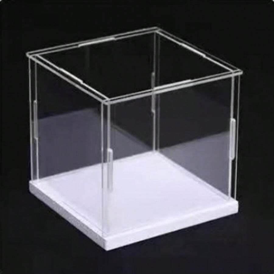 1pc Elegant Transparent Acrylic Display Box With Door - Dust-Proof Multi-Functional Storage Solution, Suitable For Collectibles, Shoes, Bags And Cosmetics | Perfect Choice For Home And Office Decor