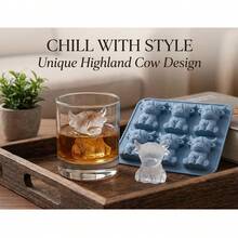 6pcs Mini Highland Cow Silicone Ice Trays, Cute 3D Ice Molds, Reusable And Easy To Release, Suitable For Drinks, Baking, Parties And Gifts, Kitchen Essential - Multicolor - View 7
