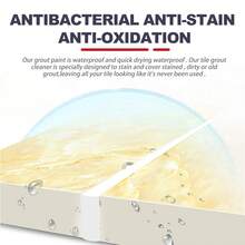 Anti-Mold Tile Grout Filler Wall And Floor Joint Filler Suitable For Kitchen Bathroom Ceramic Tile Grout Beautifier - A - 查看 6